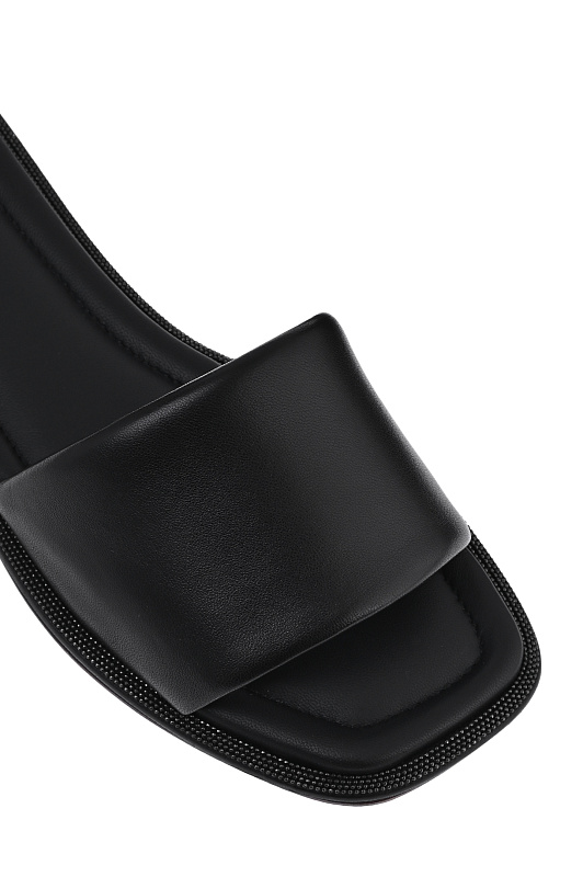 Шлепанцы BRUNELLO CUCINELLI Черный Женский MZCWC2150 Шлепанцы BRUNELLO CUCINELLI Черный Женский MZCWC2150