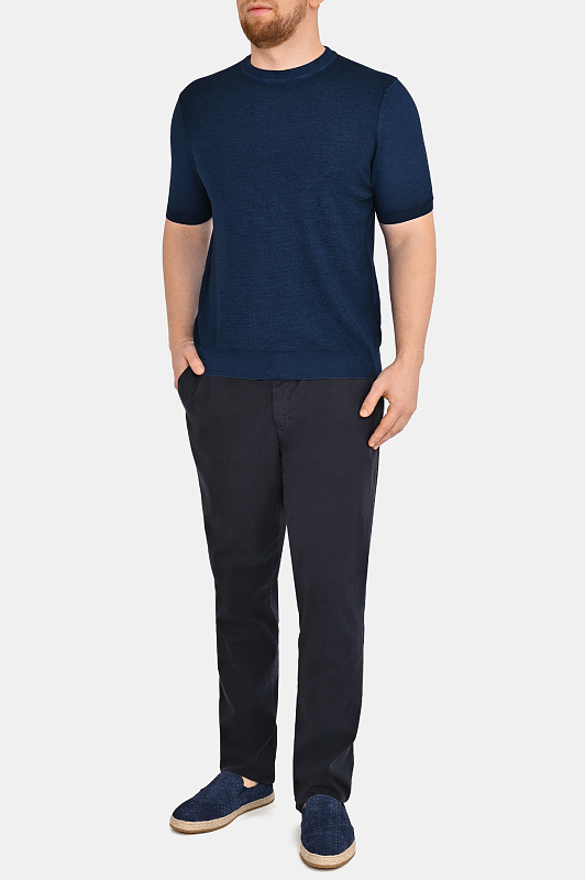 Джемпер CANALI Темно-синий Мужской C0719MK02476