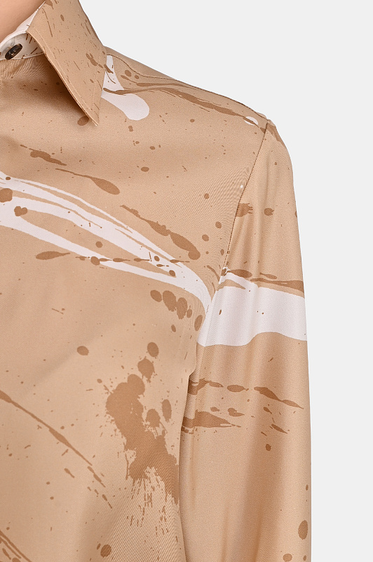 Блуза+пояс KITON Бежевый Женский D48407K0999G05000