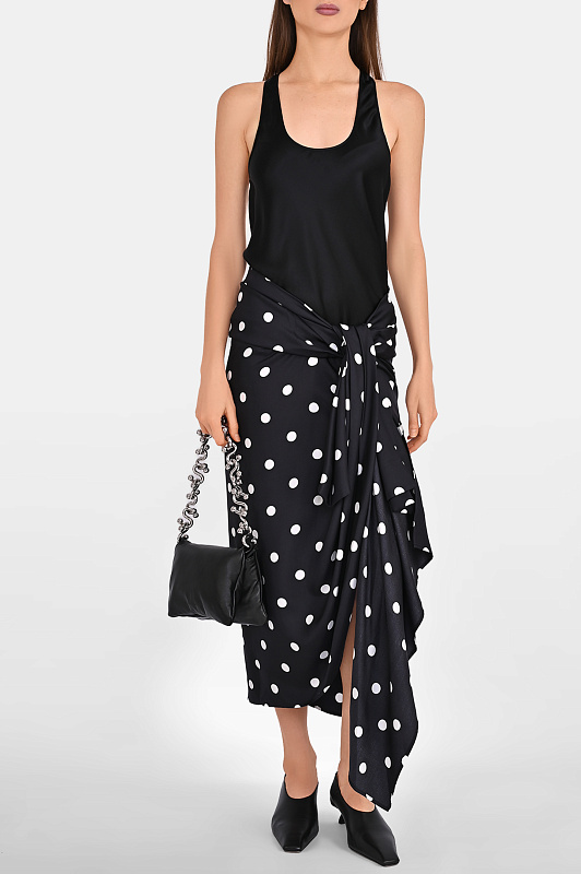 Юбка SPORTMAX Черно-белый Женский SPXGENTILE 2612101012600 Юбка SPORTMAX Черно-белый Женский SPXGENTILE 2612101012600