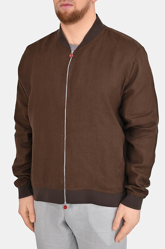 Куртка KITON Коричневый Мужской UGO001H09690