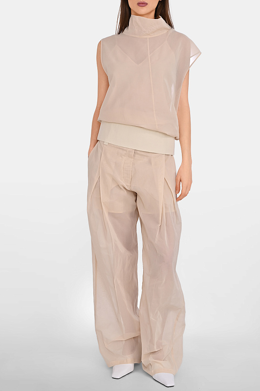 Блуза SPORTMAX Молочный Женский SPSGRADO 2612261023600 Блуза SPORTMAX Молочный Женский SPSGRADO 2612261023600