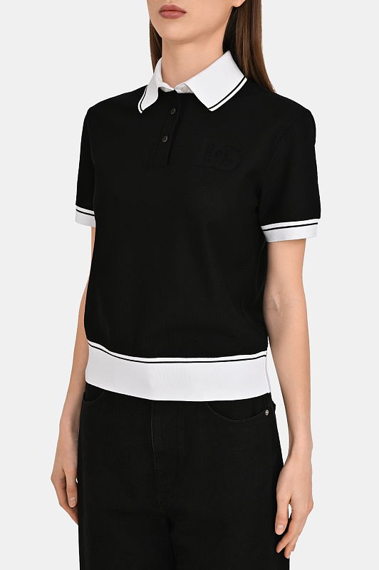 Поло DOLCE & GABBANA Черный Женский F8V33Z GDDMH Поло DOLCE & GABBANA Черный Женский F8V33Z GDDMH