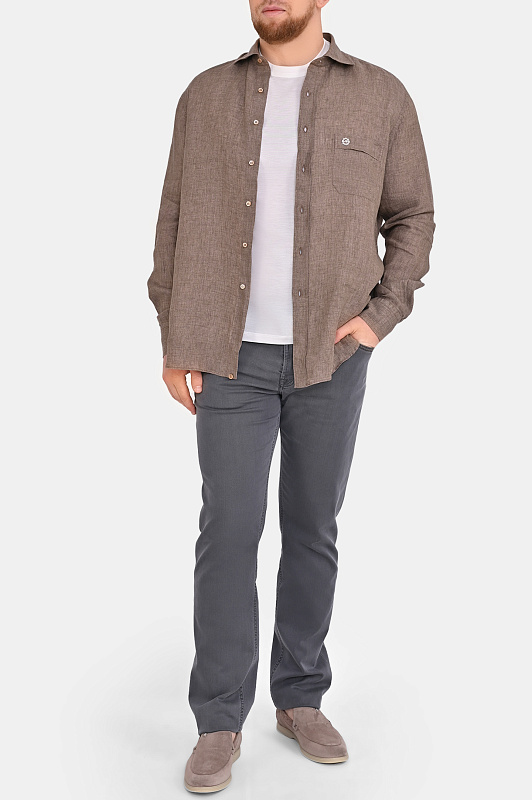 Рубашка STEFANO RICCI Коричневый Мужской MC008140 BX2922