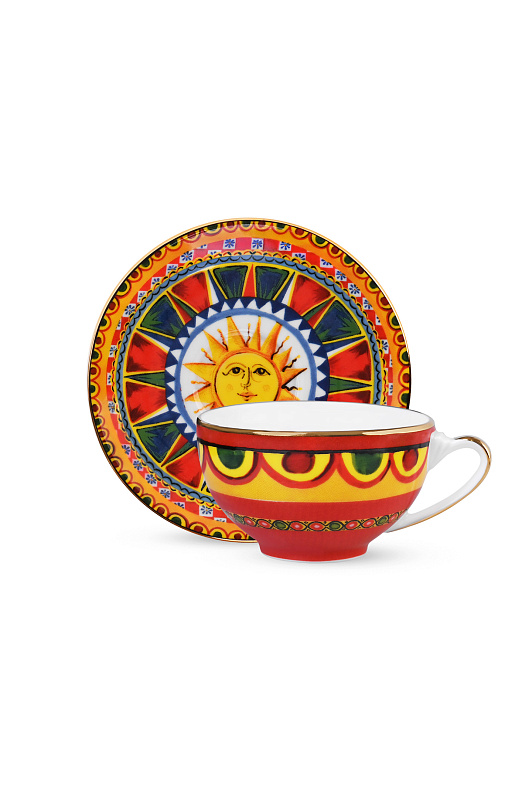 Чашка+Блюдце DOLCE & GABBANA Разноцветный Unisex TC0100 TCA16 Чашка+Блюдце DOLCE & GABBANA Разноцветный Unisex TC0100 TCA16