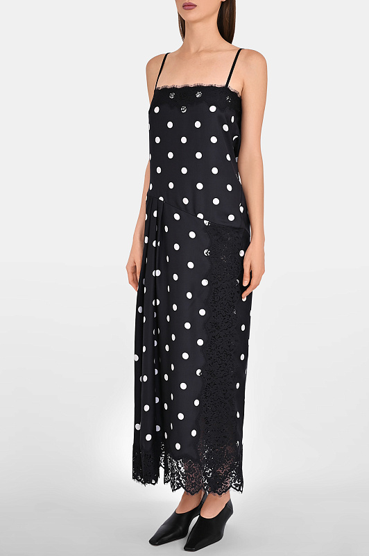 Платье SPORTMAX Черно-белый Женский SPXCAPO 2612221032600