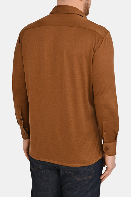 Рубашка STEFANO RICCI Коричневый Мужской CJ007302 TE3100