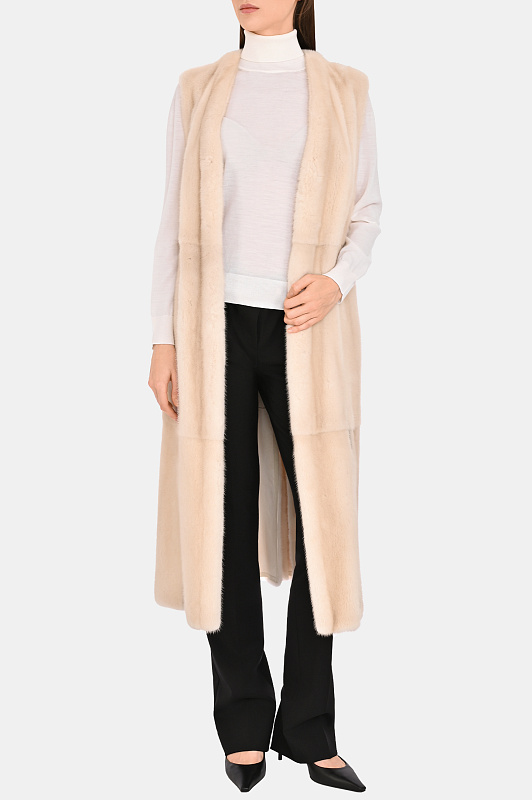 Пальто из меха норки