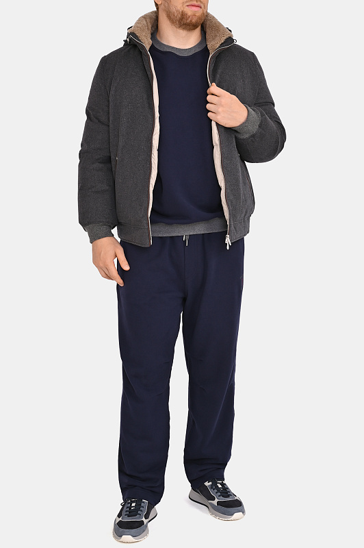 Куртка BRUNELLO  CUCINELLI Темно-серый Мужской MM4701606
