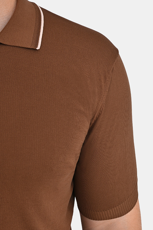 Поло CANALI Коричневый Мужской C1164MK02460 Поло CANALI Коричневый Мужской C1164MK02460