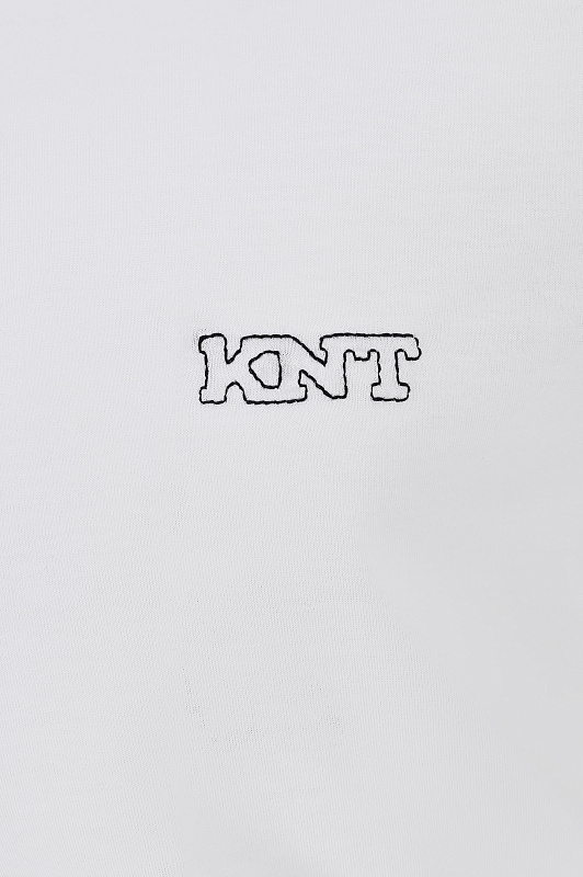 Футболка с логотипом KNT BY KITON Белый Мужской UMM05550