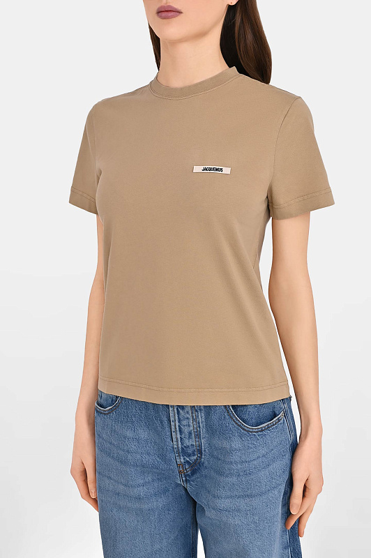 Футболка JACQUEMUS Бежевый Женский TSW00550AJ00029 