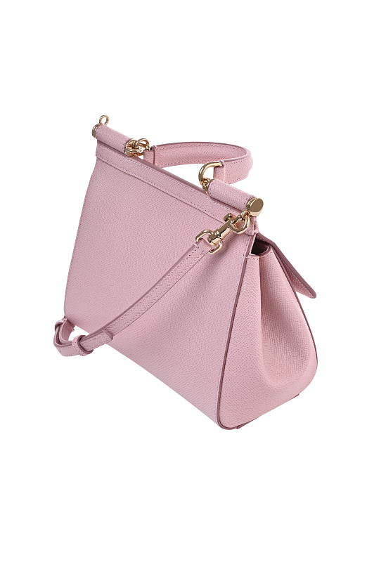 Кожаная сумка с клапаном DOLCE & GABBANA Розовый Женский BB6003B1001 Кожаная сумка с клапаном DOLCE & GABBANA Розовый Женский BB6003B1001
