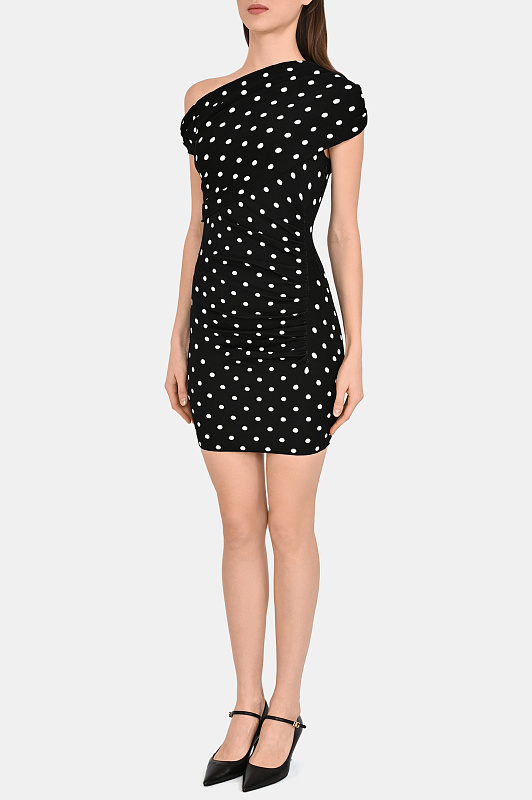 Платье SELF PORTRAIT  Черно-белый Женский RS26108SAB