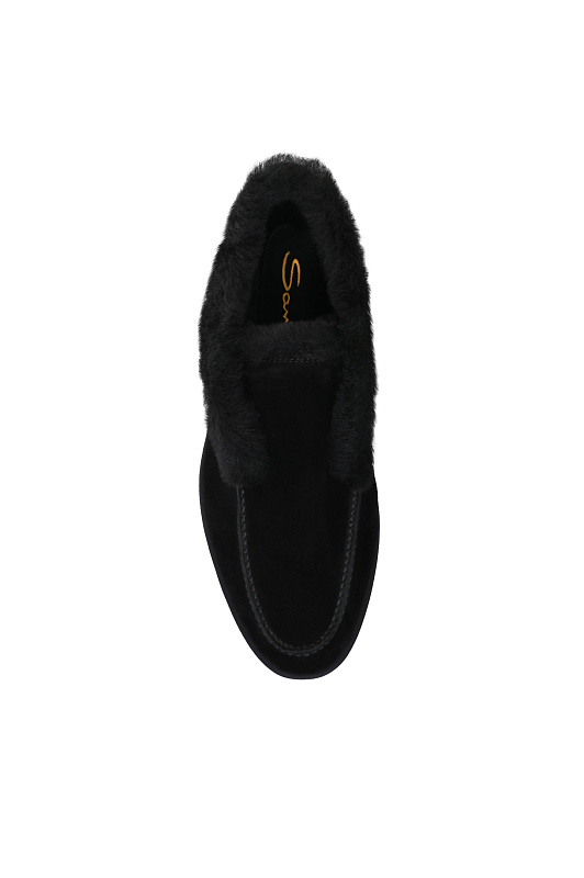 Лоферы SANTONI Черный Женский WUYG58457NERAPFRN01