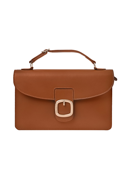 Кожаный клатч с пряжкой SANTONI Коричневый Женский DFPGA2789FO-HFRY Кожаный клатч с пряжкой SANTONI Коричневый Женский DFPGA2789FO-HFRY