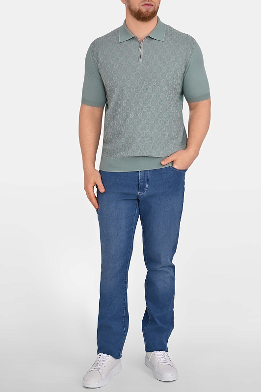 Поло STEFANO RICCI Зеленый Мужской K414015P31 F26166