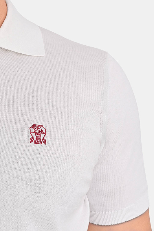 Поло BRUNELLO  CUCINELLI Белый Мужской M29800195