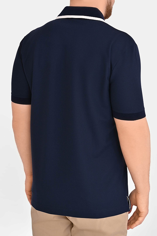 Поло DOLCE & GABBANA  Темно-синий Мужской G8SW8Z HU7WZ