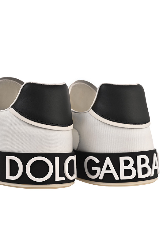 Кожаные кроссовки DOLCE & GABBANA  Молочный Мужской CS2392 A0136