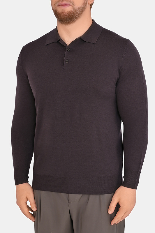 Поло CANALI Темно-коричневый Мужской C0017 MK01149