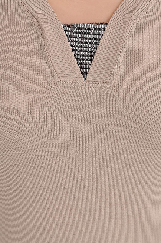 Футболка BRUNELLO  CUCINELLI Бежевый Женский M0TC8EL692