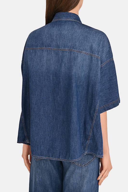 Рубашка BRUNELLO  CUCINELLI Синий Женский MH192RB506