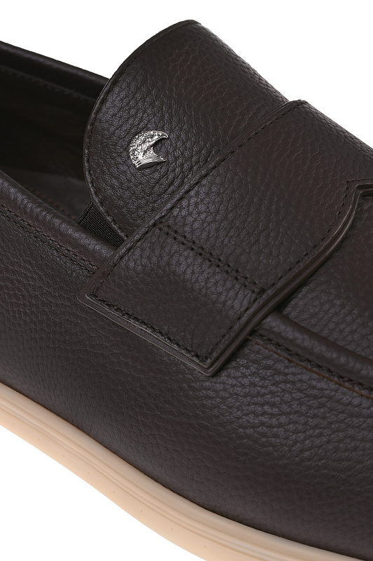 Лоферы STEFANO RICCI Темно-коричневый Мужской UC64_G2413 MR