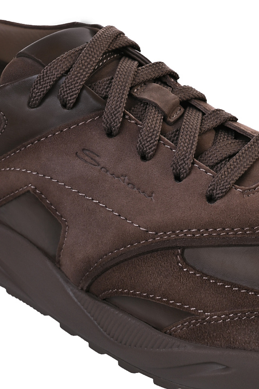 Кроссовки SANTONI Коричневый Мужской MBIG22112CPATKOHE81