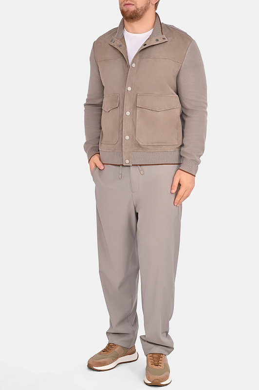 Брюки CANALI Светло-бежевый Мужской U91659AA05960