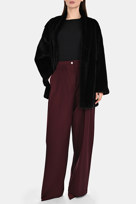 Брюки SPORTMAX Бордовый Женский QUITO 2522136022600