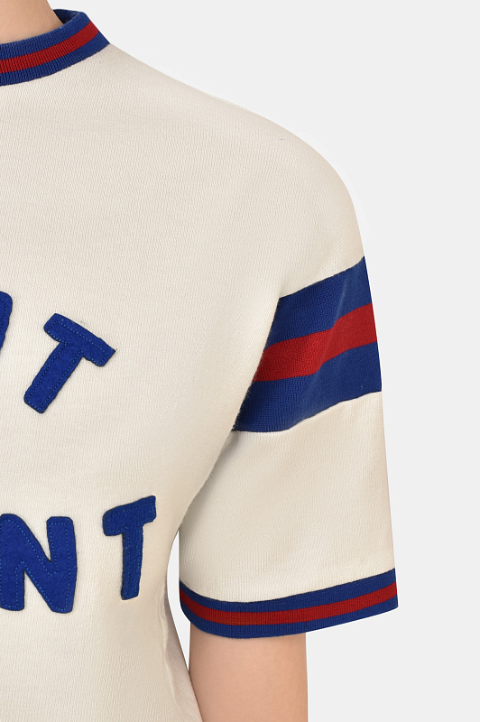 Футболка SAINT LAURENT  Белый Женский 672869 Y36LO 9582