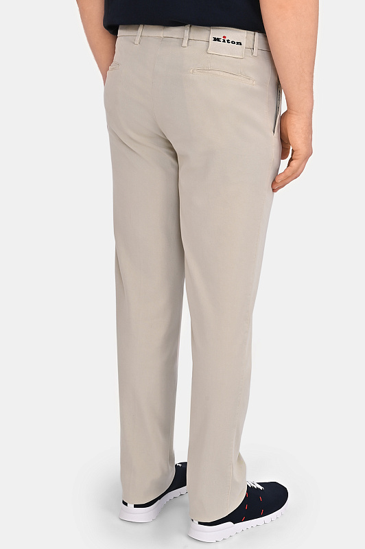Брюки KITON Светло-бежевый Мужской UFPP79RK0606H