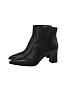 Кожаные ботильоны на каблуке SANTONI Черный Кожаные ботильоны на каблуке SANTONI Черный