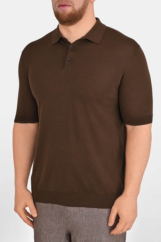 Поло CASTANGIA Темно-коричневый Мужской DBPB3-S26