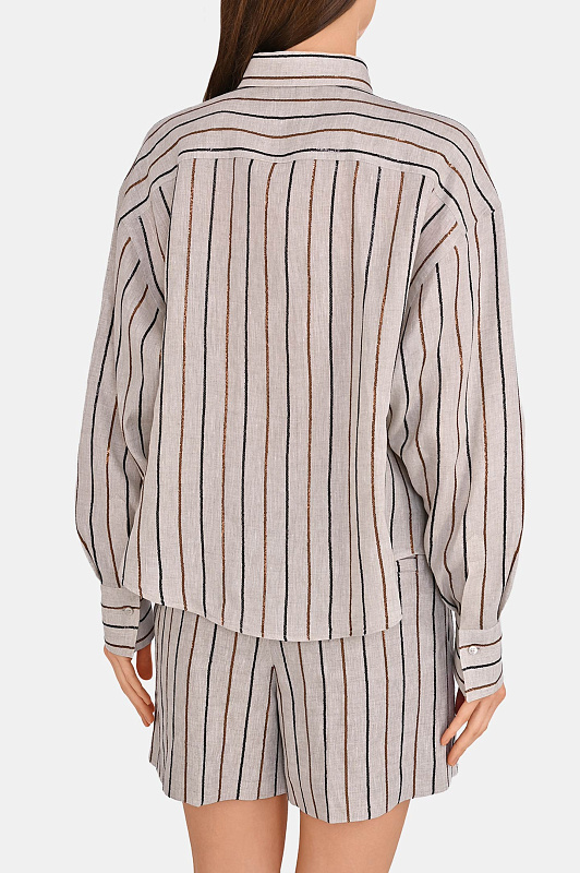 Рубашка BRUNELLO  CUCINELLI Бежевый Женский MM633RF506