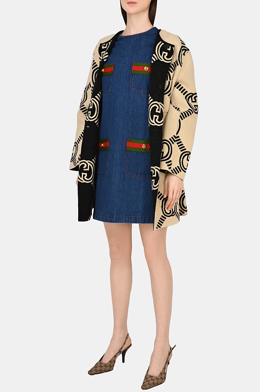 Кардиган GUCCI Молочный Женский 678318 XKB5T