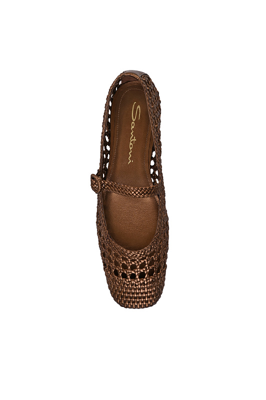 Балетки SANTONI Коричневый Женский WAMG72160HA1SODLO70