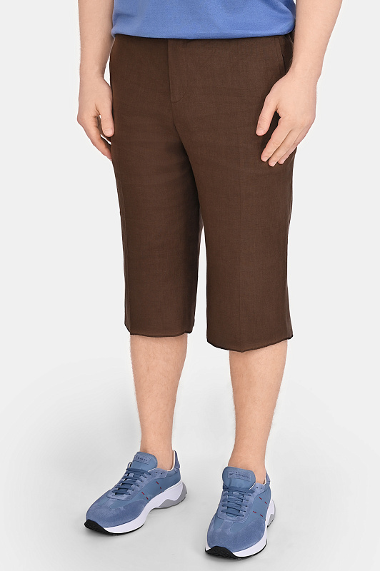 Шорты KITON Темно-коричневый Мужской UPN02H09690