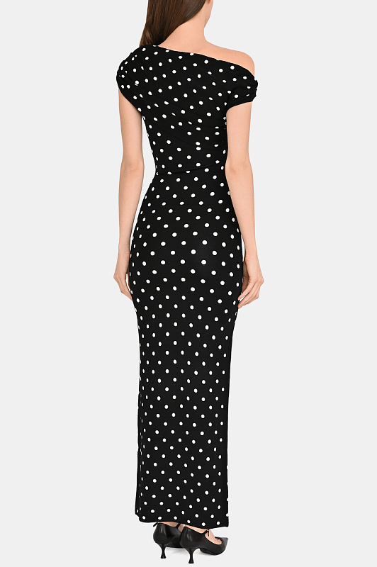 Платье SELF PORTRAIT  Черно-белый Женский RS26108MAB