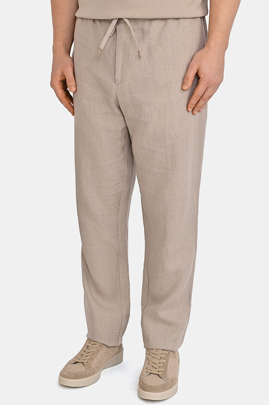 Брюки CANALI Светло-бежевый Мужской U97003AE05958