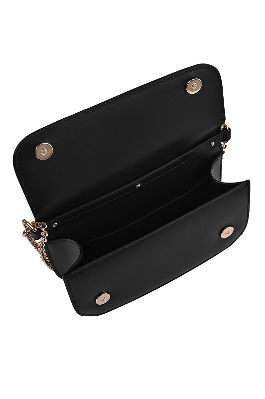 Кожаная сумка с цепочкой DOLCE & GABBANA Черный Женский BB7603AW576 Кожаная сумка с цепочкой DOLCE & GABBANA Черный Женский BB7603AW576