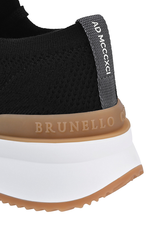 Кроссовки BRUNELLO  CUCINELLI Черный Мужской MZUPMB2055