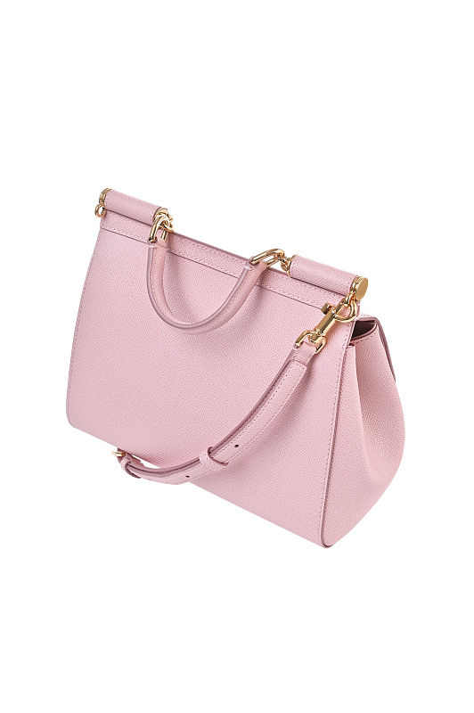 Кожаная сумка с клапаном DOLCE & GABBANA Розовый Женский BB6002B1001 Кожаная сумка с клапаном DOLCE & GABBANA Розовый Женский BB6002B1001