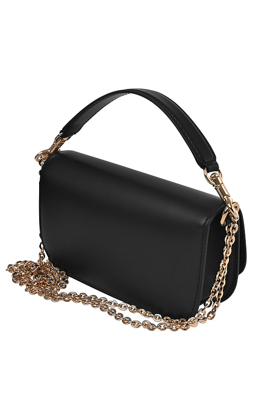 Кожаная сумка с цепочкой DOLCE & GABBANA Черный Женский BB7603AW576 Кожаная сумка с цепочкой DOLCE & GABBANA Черный Женский BB7603AW576