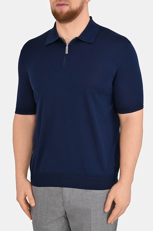 Поло STEFANO RICCI Темно-синий Мужской K616215P31 F26101