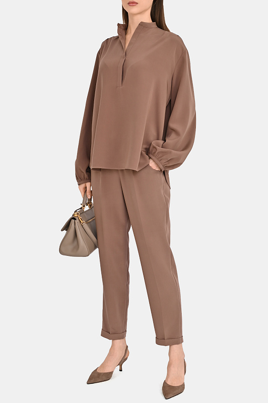 Брюки KITON Какао Женский D37102K0977A3800D