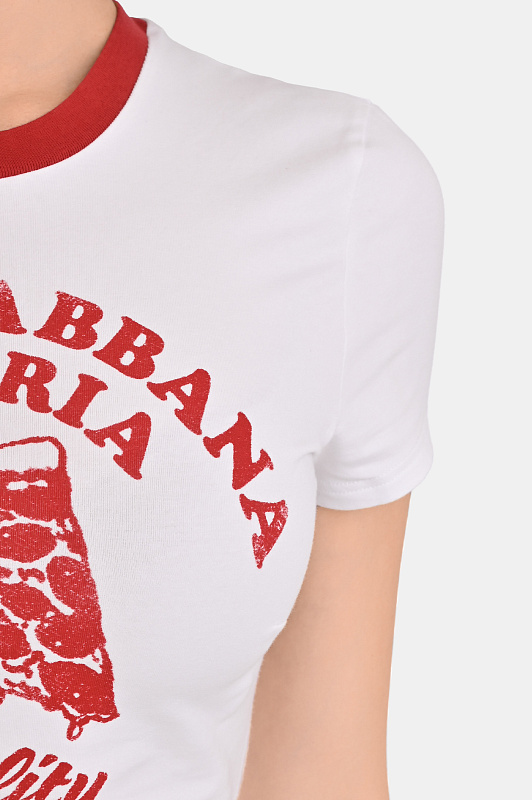 Футболка DOLCE & GABBANA  Белый Женский F8W08T GDDM8