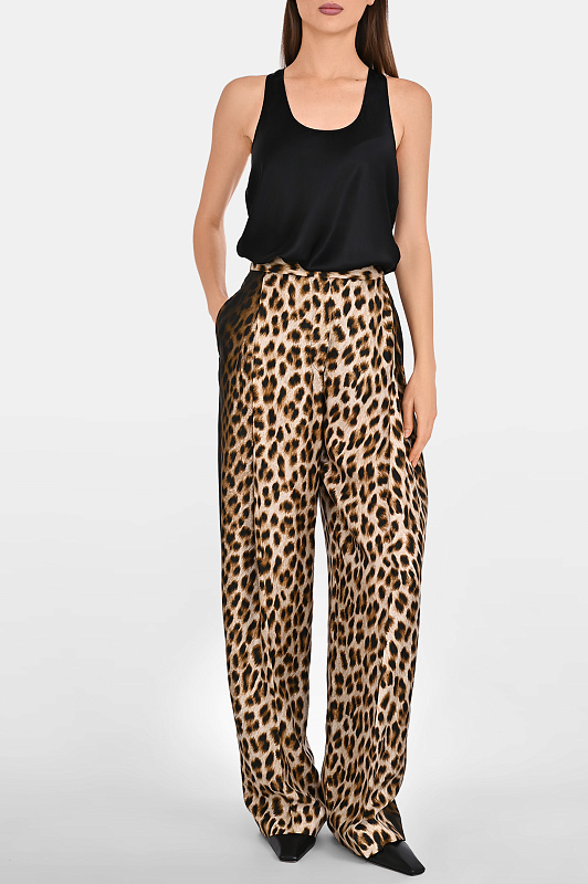 Брюки SPORTMAX Леопардовый Женский SPXOBLO 2612131052600