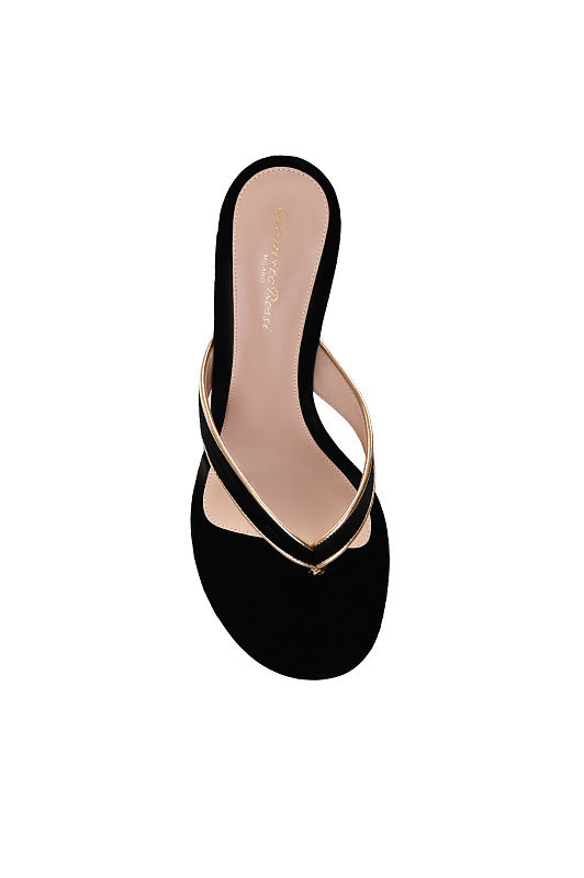 Босоножки GIANVITO ROSSI Черный Женский G10132.70RIC.NK1MEKN